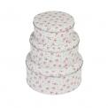 Set Of 3 La Petite Rose Cake Tins