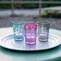 Set Of 6 Coloured Souk Tealight Holders