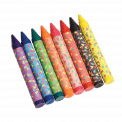Set Of 8 Large Colourful Crayons