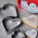 Set Of 3 Heart Cookie Cutters