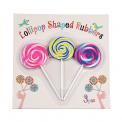 Set Of 3 Lollipop Shaped Rubbers