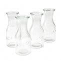 Set Of 4 Glass Carafes In Carrier