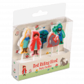 Red Riding Hood Party Candles (pack Of 5)