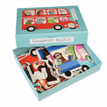 Set Of Six Transport Puzzles