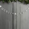 Silver Merry Christmas Garland