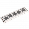 Silver Stars Christmas Garland