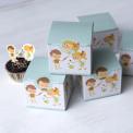 Six Cupcake Boxes With Stickers