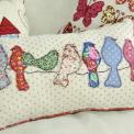 Patchwork Song Birds Cushion