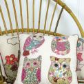 Patchwork Owls Cushion