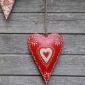 Red Love Hearts Rustic Heart