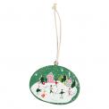 Snow Globe Wooden Decoration