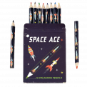 Space Age Colouring Pencils (set Of 10)