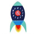Spaceship Wooden Clock