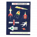 Space Age Temporary Tattoos (2 Sheets)