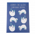 Sydney The Sloth Temporary Tattoos (2 Sheets)