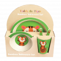 Teddy The Tiger Bamboo Tableware (set Of 5)