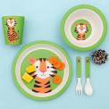 Teddy The Tiger Bamboo Tableware (set Of 5)