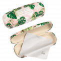 Tropical Palm Glasses Case And Cloth