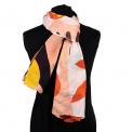 Tulum Red Cotton Scarf