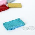 Turquoise Glitter Mini Purse