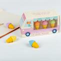 Scented Ice Cream Shaped Erasers (set Of 6)