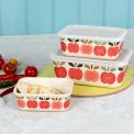 Vintage Apple Bamboo Boxes (set Of 3)