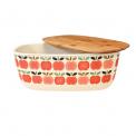 Vintage Apple Bamboo Bread Bin