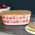 Vintage Apple Bamboo Bread Bin