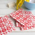 Vintage Apple Kitchen Cloths (set Of 4)