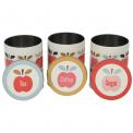 Vintage Apple Set Of Tea Coffee And Sugar Tins