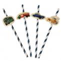 Vintage Transport Party Straws