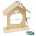 Wooden Apple Bird Feeder