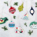 Christmas Car Wooden Tree Decoration