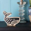 Wooden Whale Ornament