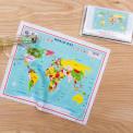 World Map Glasses Cleaning Cloth