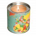 World Map Scented Candle