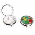 World Map Pill Box With Mirror