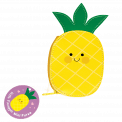 Hello Pineapple Vinyl Purse