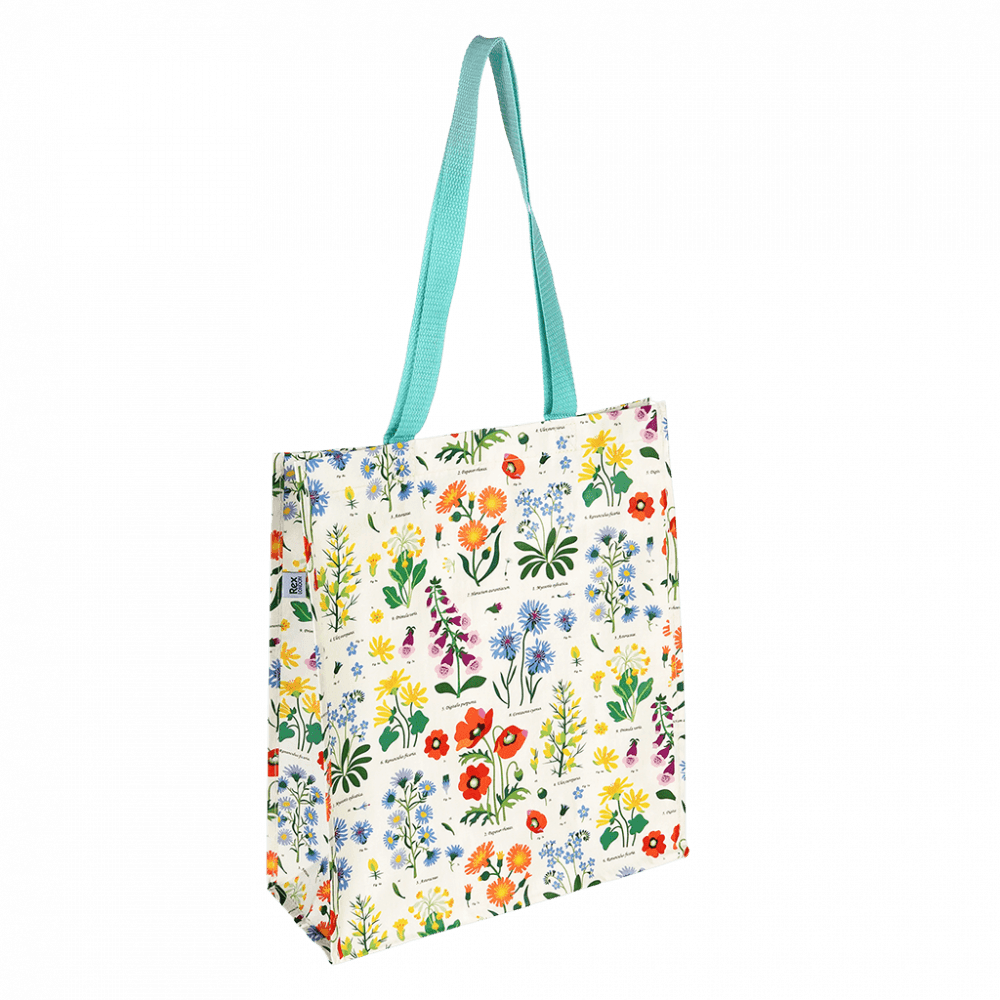 ﻿Wild Flowers Recycled Shopping Bag | ﻿Rex London