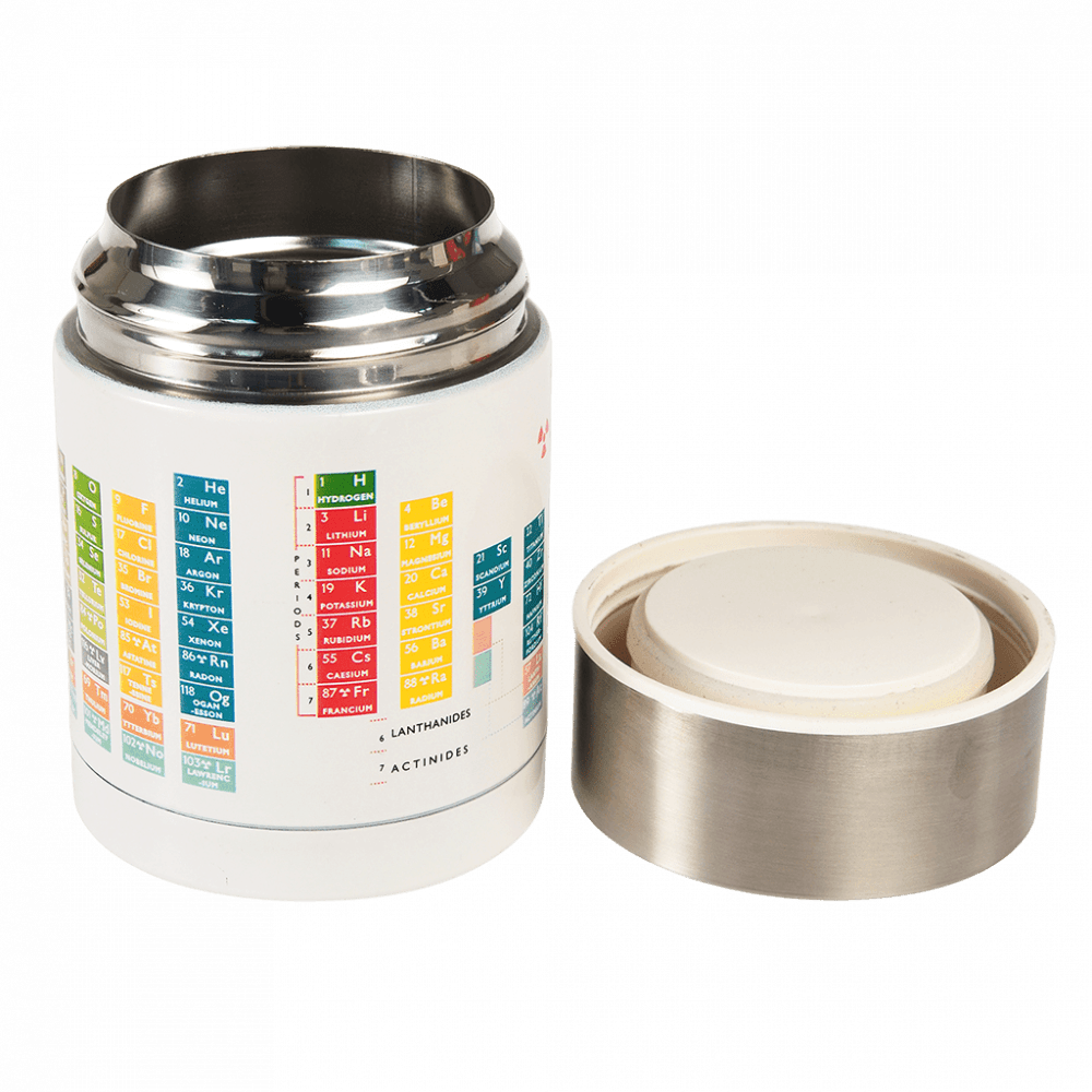 Periodic Table Stainless Steel Food Flask ﻿Rex London