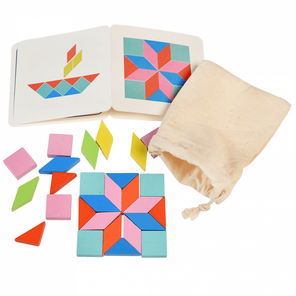 ﻿Wooden Mosaic Puzzle In A Tin ﻿Rex London