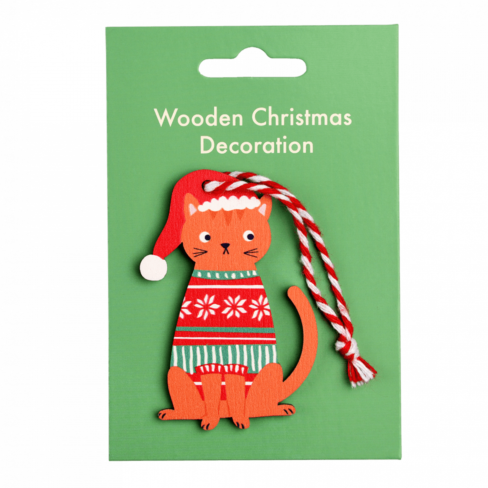 Ginger Cat Christmas Decoration ﻿Rex London