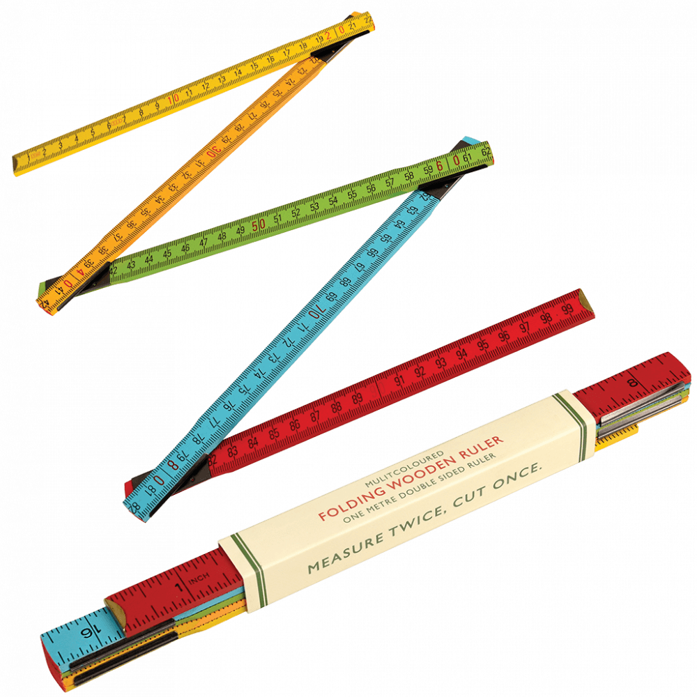 ﻿Wooden Folding Ruler (1 Metre) ﻿Rex London