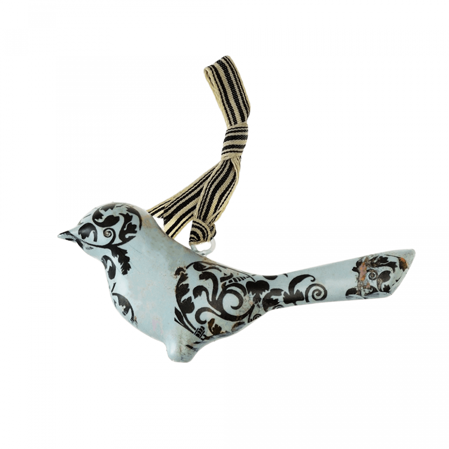 ﻿Assorted Colour Metal Bird Hanging Decoration (single) ﻿Rex London