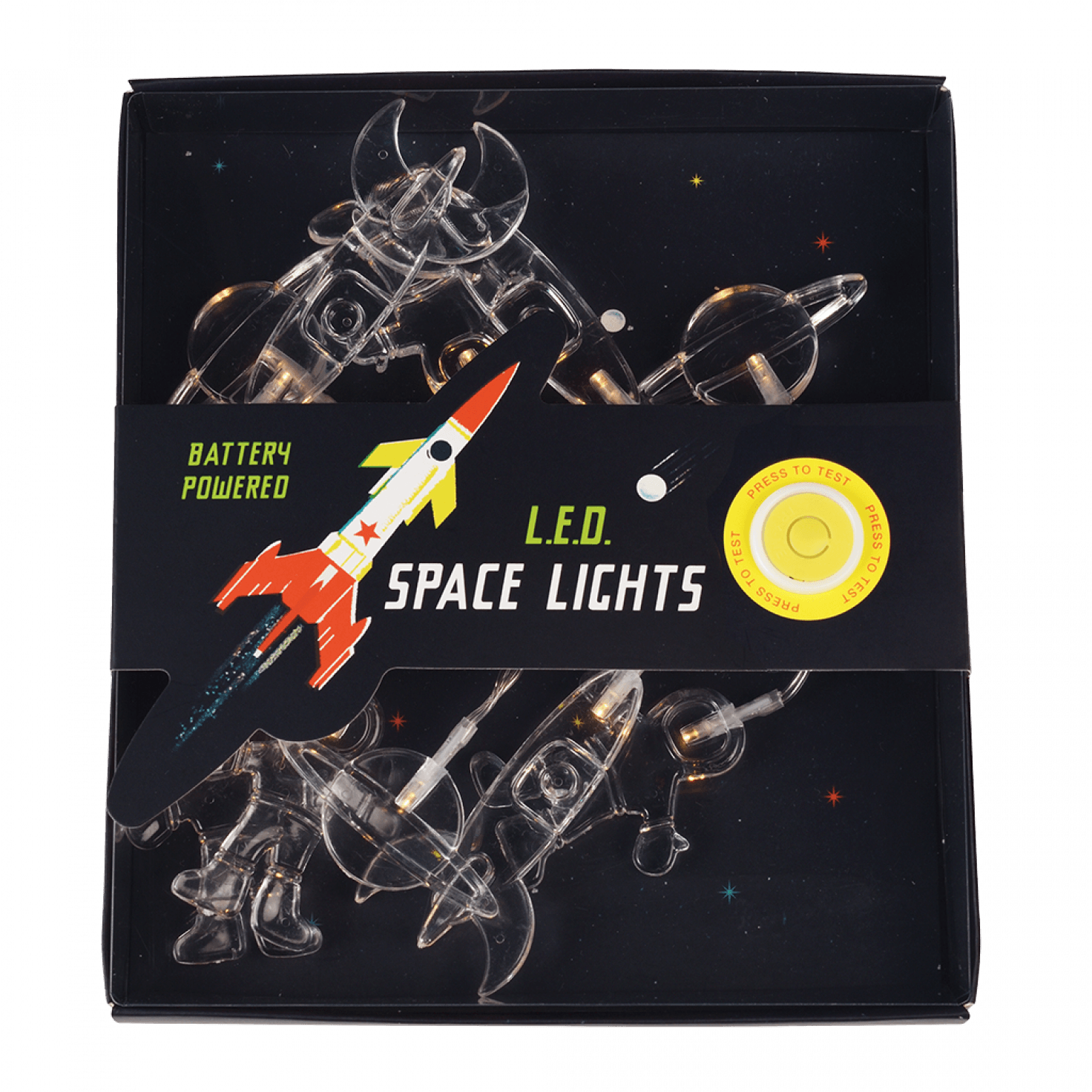 String Of Led Space Rocket Lights ﻿Rex London