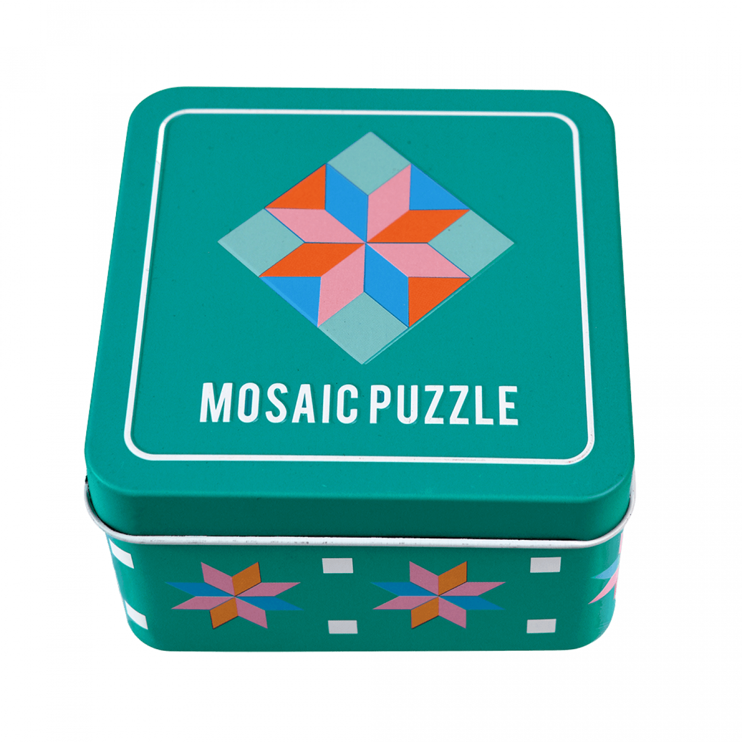 ﻿Wooden Mosaic Puzzle In A Tin ﻿Rex London