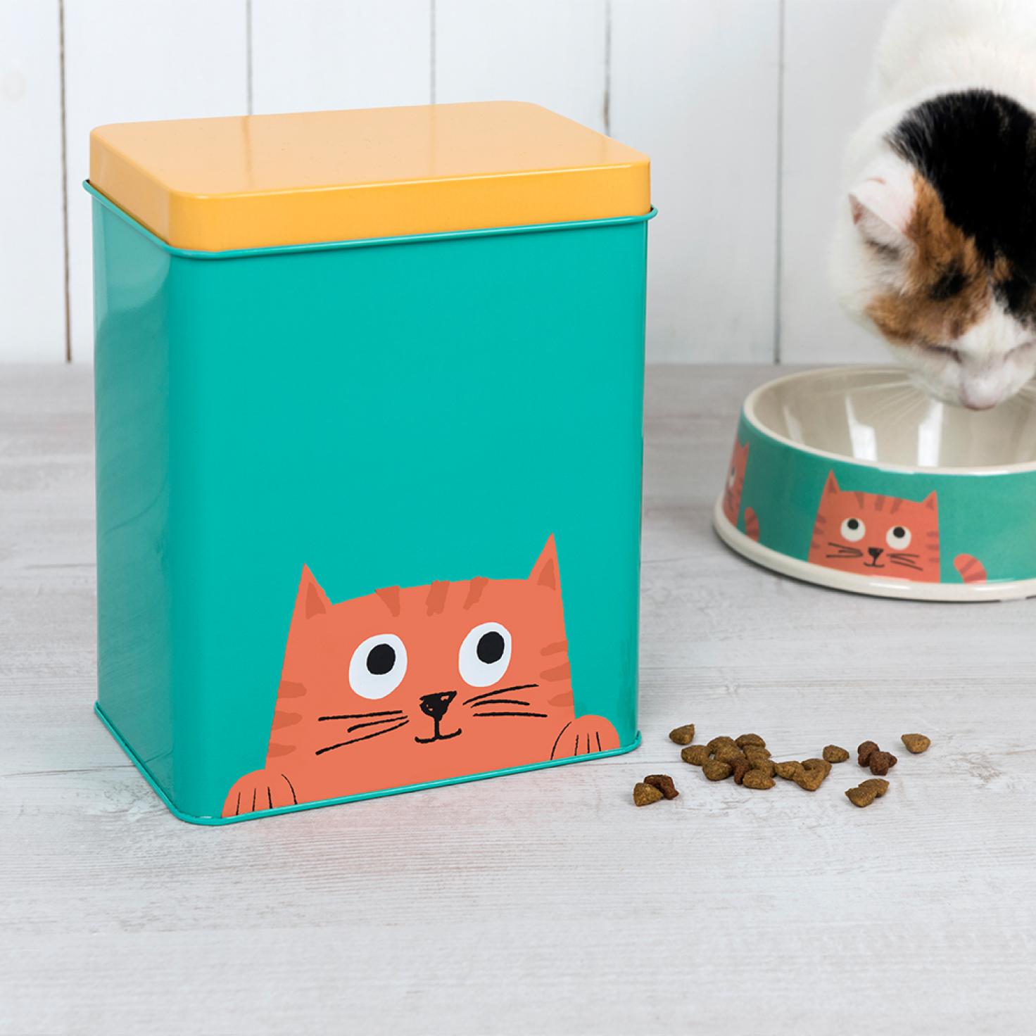 Chester The Cat Pet Food Tin ﻿Rex London