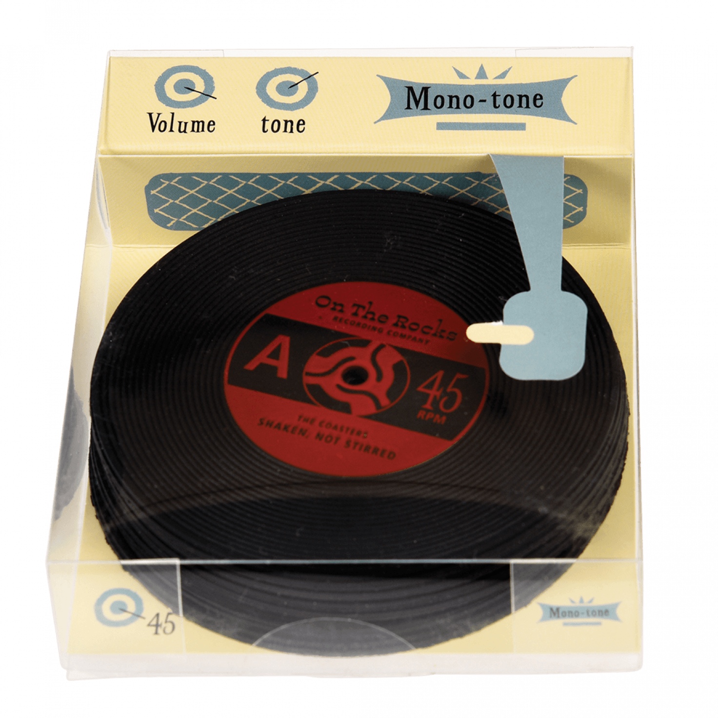 ﻿Set Of Six Silicone "Record" Coasters ﻿Rex London