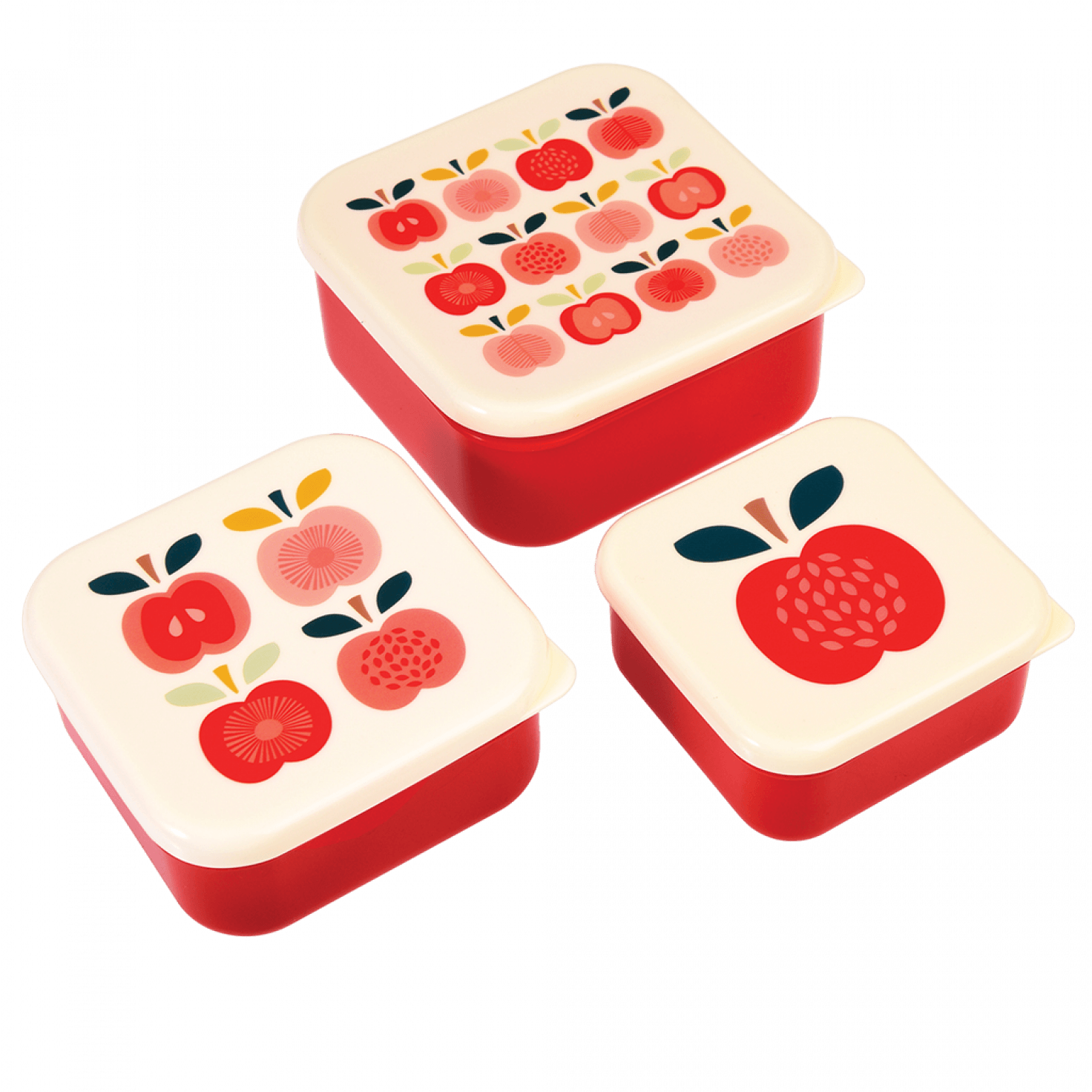 Vintage Apple Snack Boxes (set Of 3) ﻿Rex London