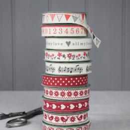 Vintage Crafts Cotton Ribbon Musical Notes